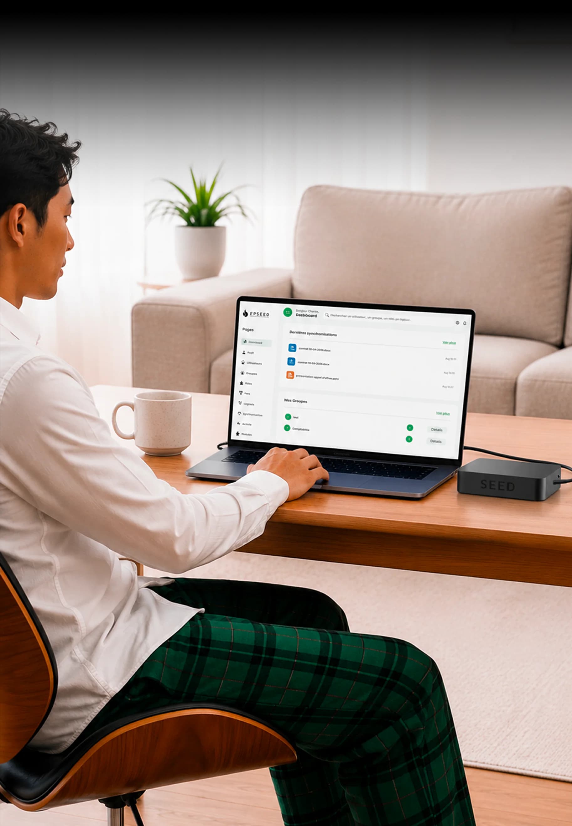 Remote work photo placeholder